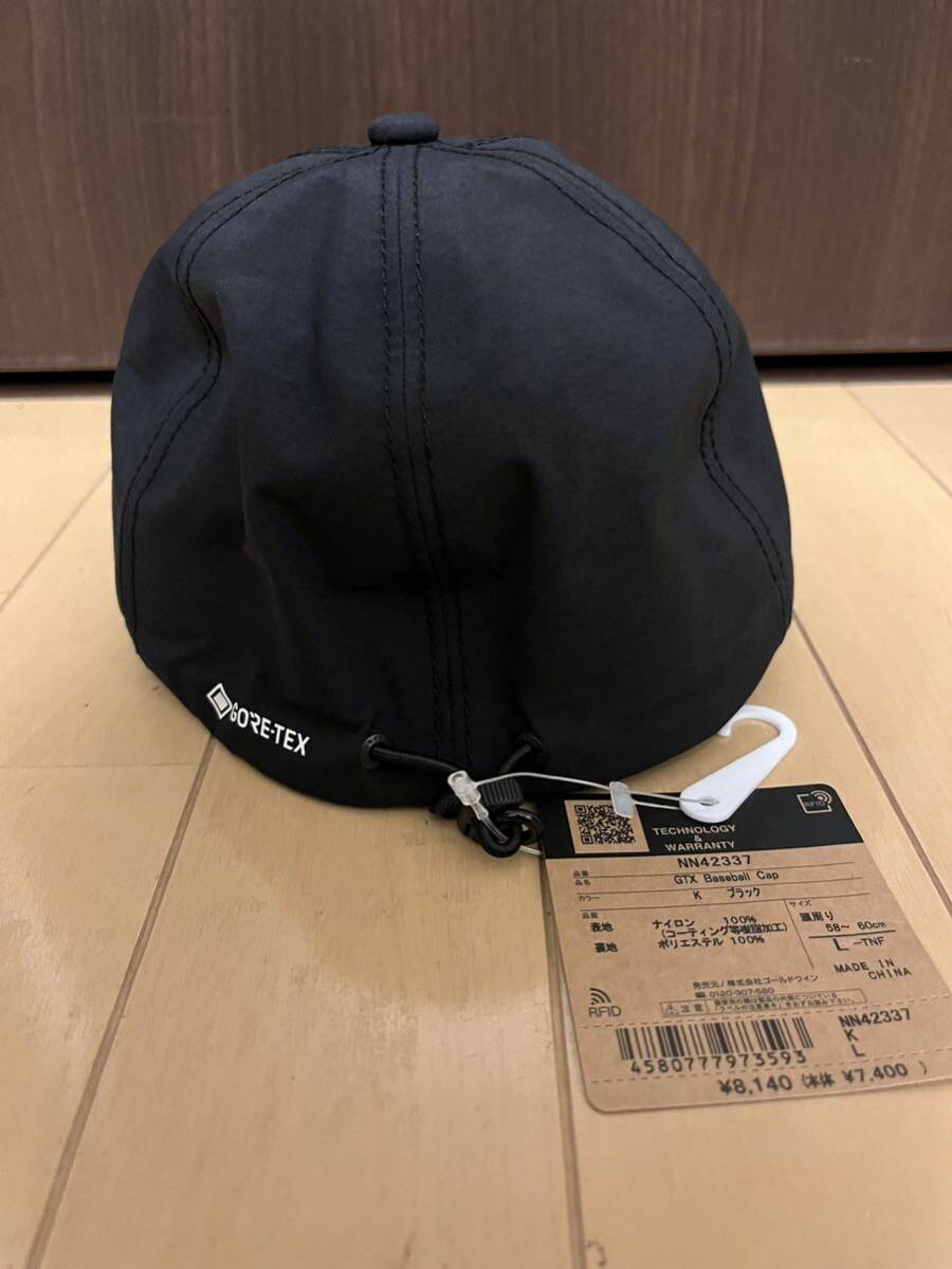 ノースフェイス 正規取扱店購入 GTXベースボールキャップ L 黒 K GTX Baseball Cap NN42337 キャップ 新品 正規品 送料無料 ゴアテックス_画像3