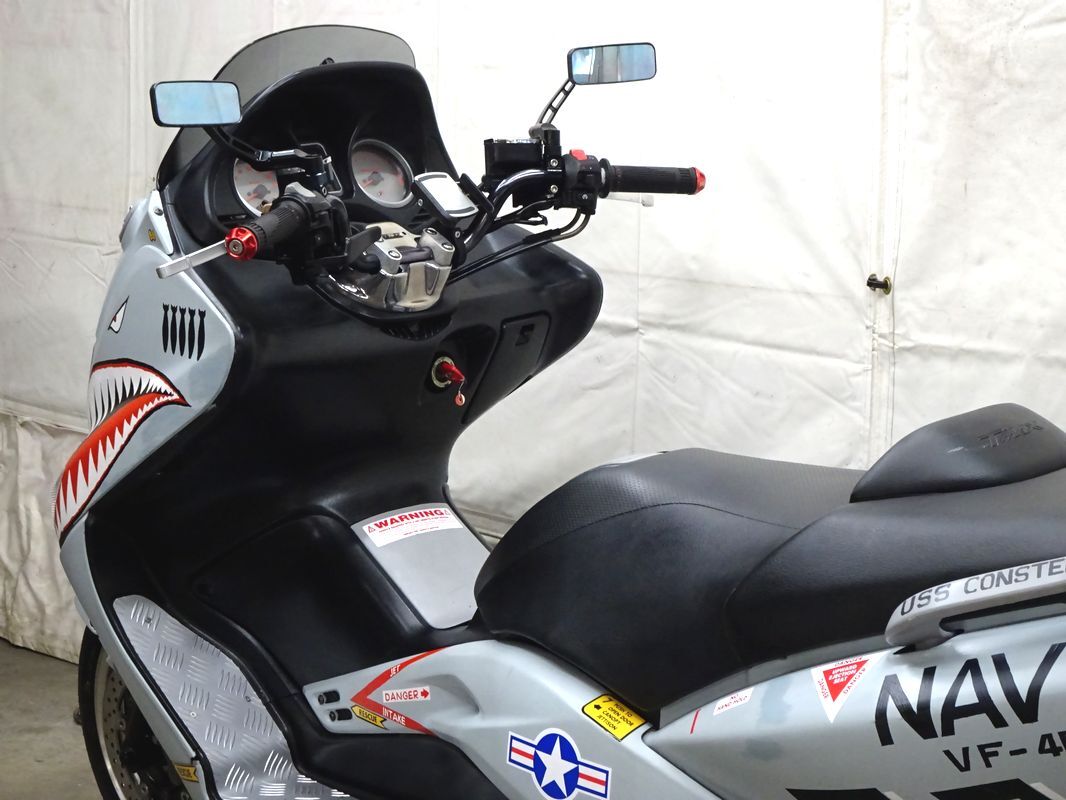 ☆YAMAHA☆　T-MAX500　SJ04J　キングオブスクーター　世田谷ベース風　MACMAD製チタンフルエキゾーストマフラー　LINEにて動画あり_画像10