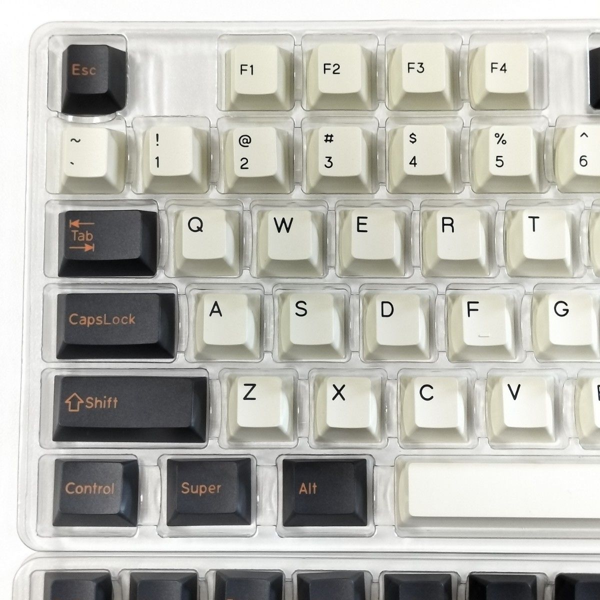 Cherryプロファイル ダブルショット PBT キーキャップセット Large carbon クローン