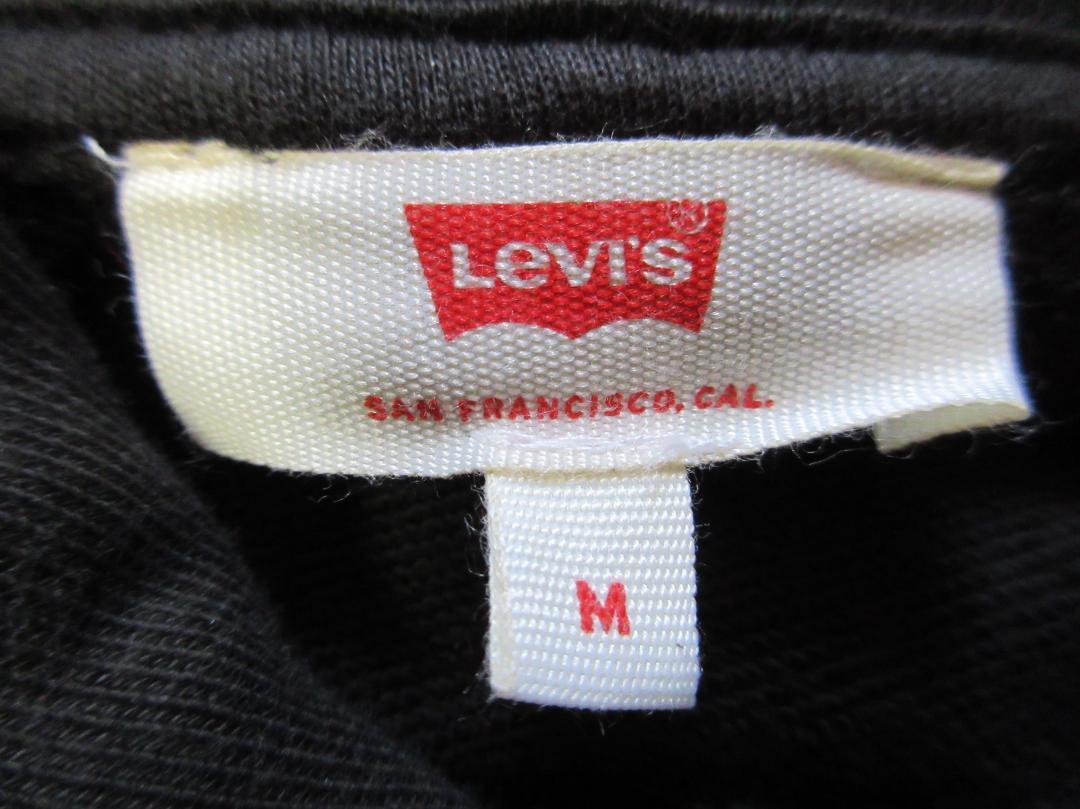 (863)未使用品 Levi's リーバイス パーカー L 長袖 黒 フード_画像4