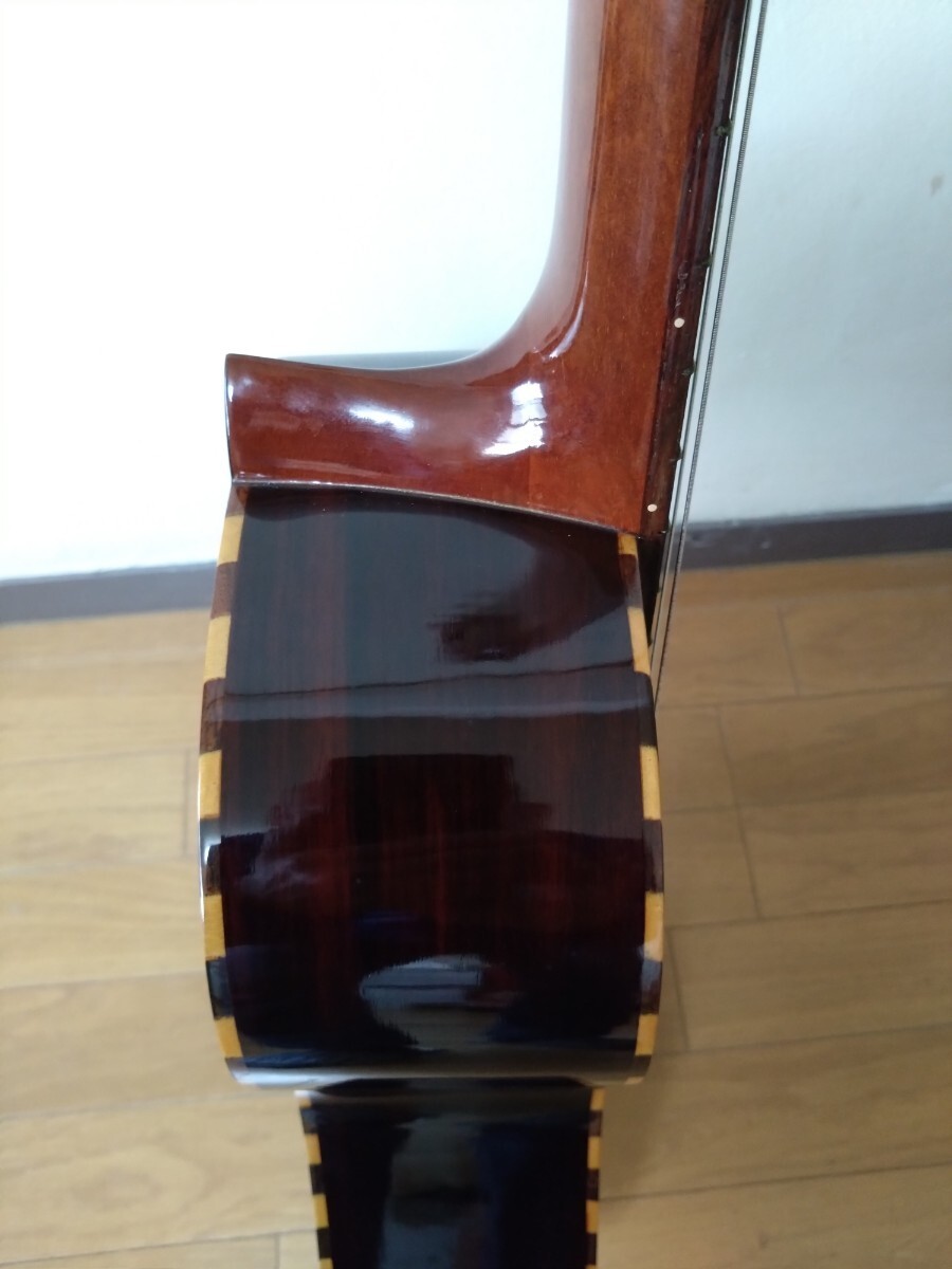 美品[希少]Takeharu Guitar LGT-31B 木曽鈴木バイオリン社製　1970年代 TOP単板　ショートスケール　クラシックギター　専用ハードケース付_画像7