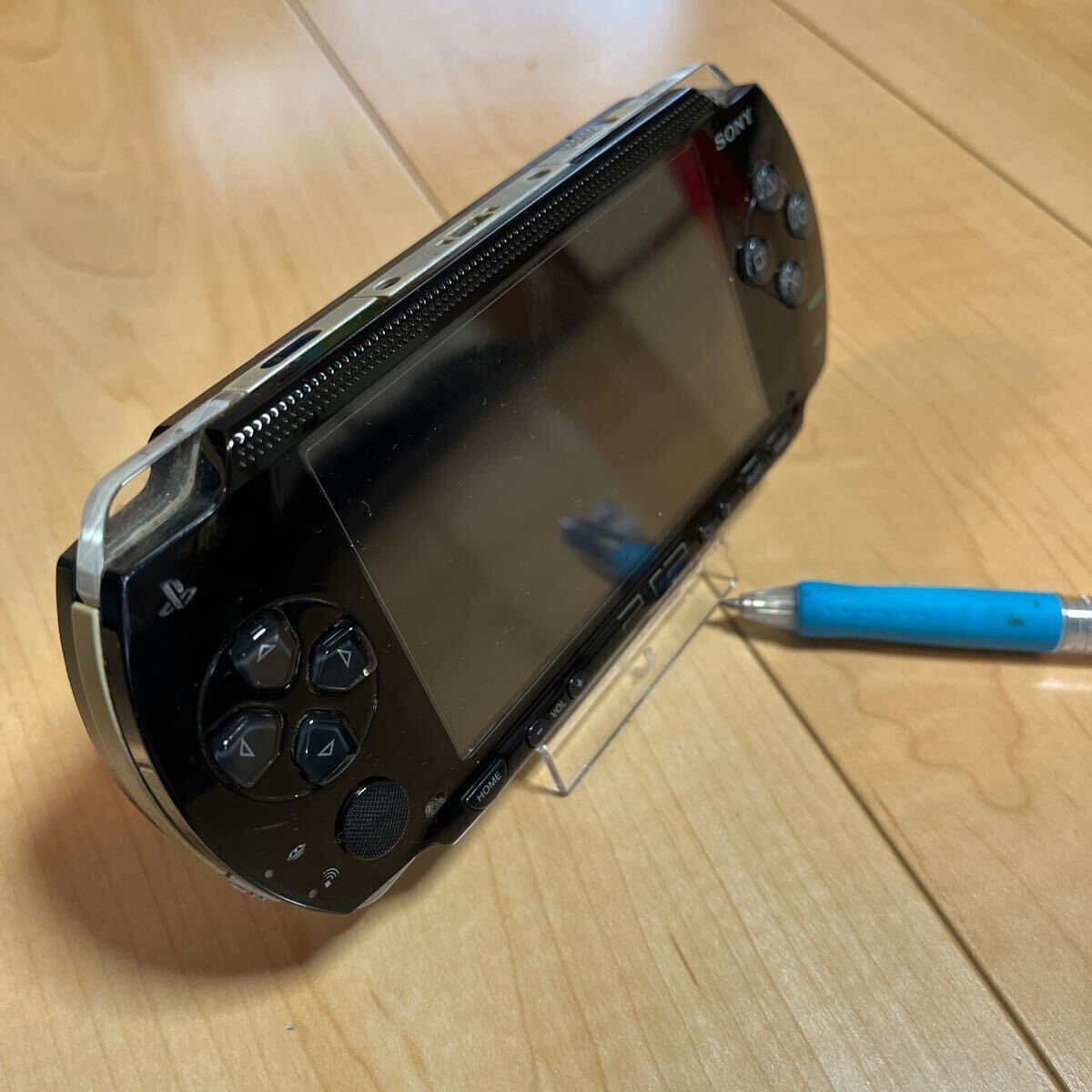 ★コレクター様向け商品！★新品★送料180円★ソニー純正品★PSP★スタンド★クリア★PSPとPSマークのロゴ入り★レア★袋入り★の画像9