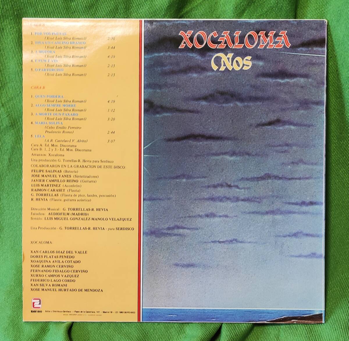 【スペイン Orig】Xocaloma/Nos　1983年 フォーク・プログレ_画像2