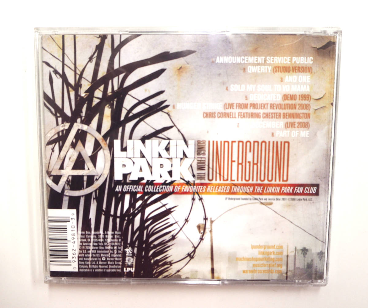CD ☆ LINKIN PARK リンキン・パーク Songs From the Underground ソングス・フロム・ジ・アンダーグラウンド_画像2
