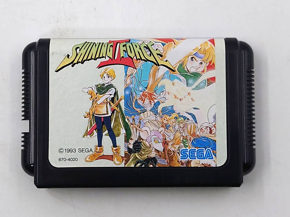 * [ operation goods guarantee equipped ] SEGA MD Sega Mega Drive soft shining force 2 old .. . seal box * manual equipped post card attaching *