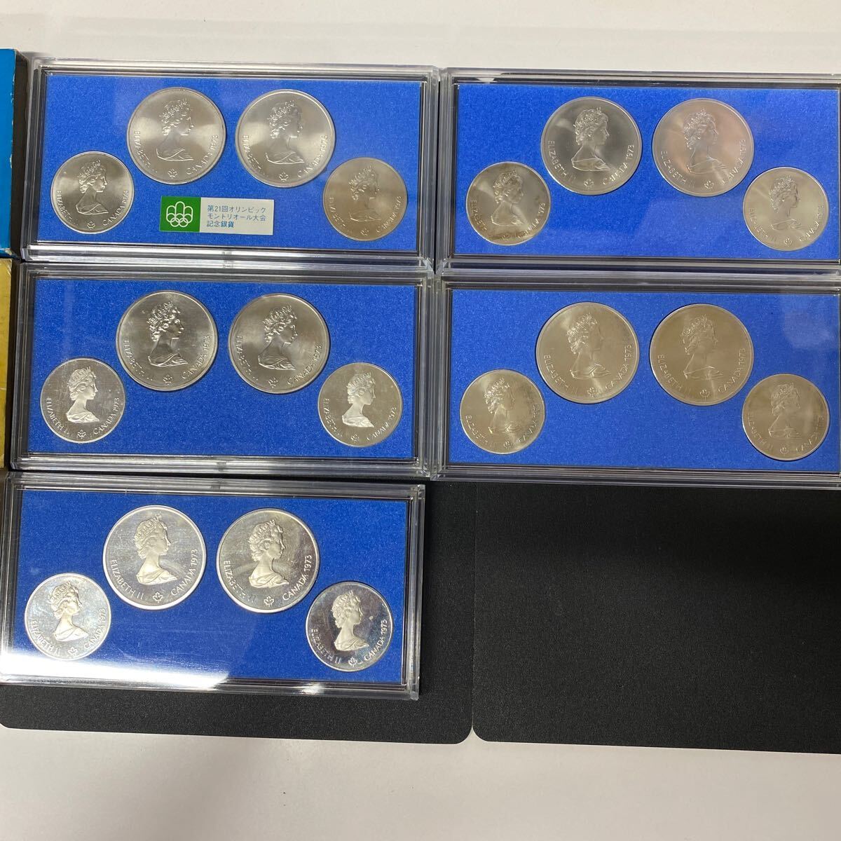 モントリオールオリンピック 5セット 記念銀貨 コインの画像1