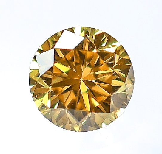 [100 jpy ~]VS2!0.089ct natural diamond Fancy Vivid Orangy Yellow( natural color )