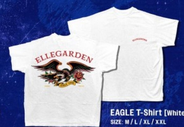 即決送料込●ELLEGARDEN/EAGLE Tシャツ/白/XXLサイズ/未使用未開封 検)マンウィズ/MAN WITH A MISSION/エルレガーデン/BRAHMAN_画像4