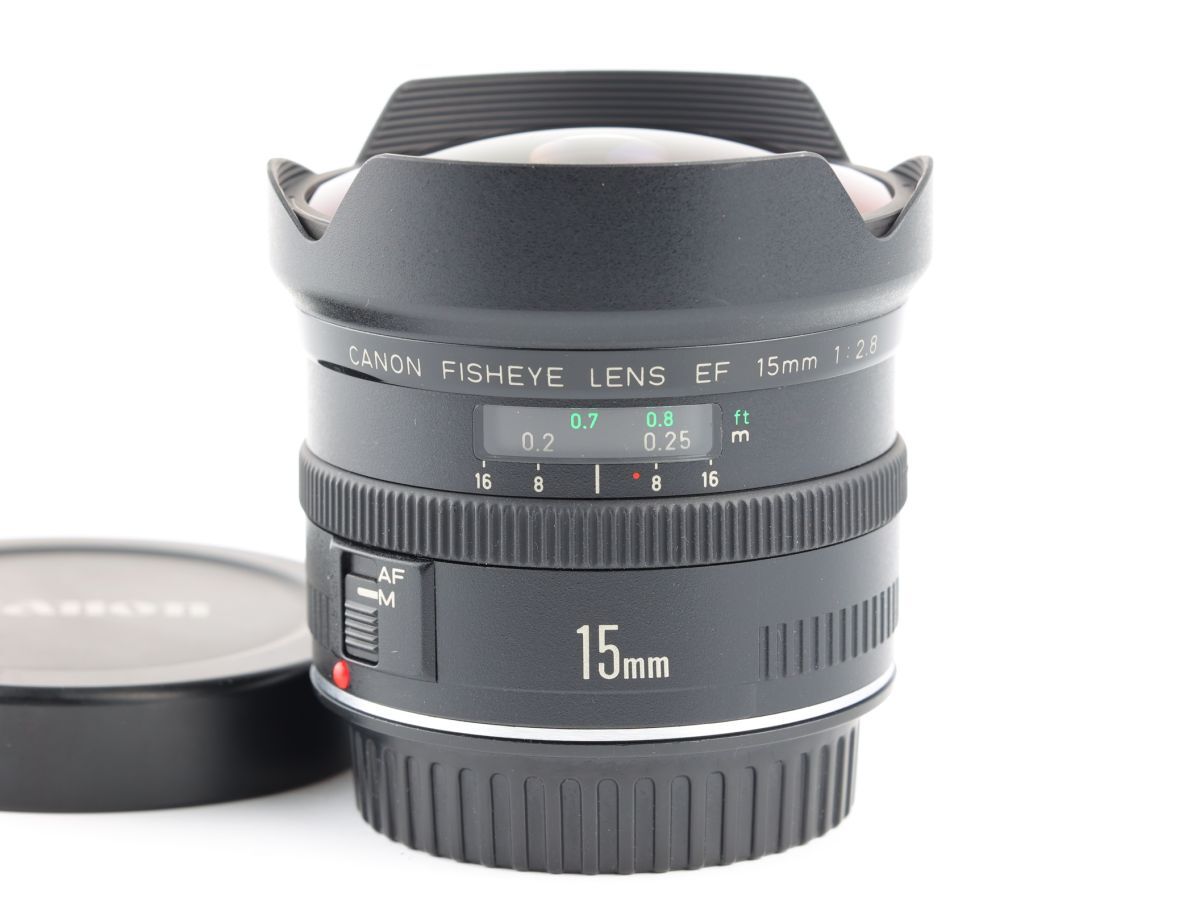 06811cmrk [ junk ] Canon FISHEYE LENS EF 15mm F2.8 single burnt point wide-angle fish eye lens EF mount 
