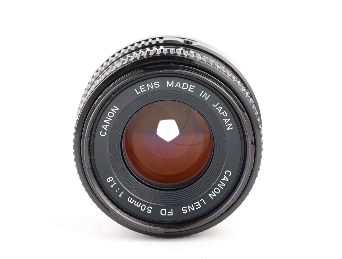 06846cmrk Canon A-1 + New FD 50mm F1.8 MF一眼レフ フイルムカメラ 標準レンズ FDマウント_画像9