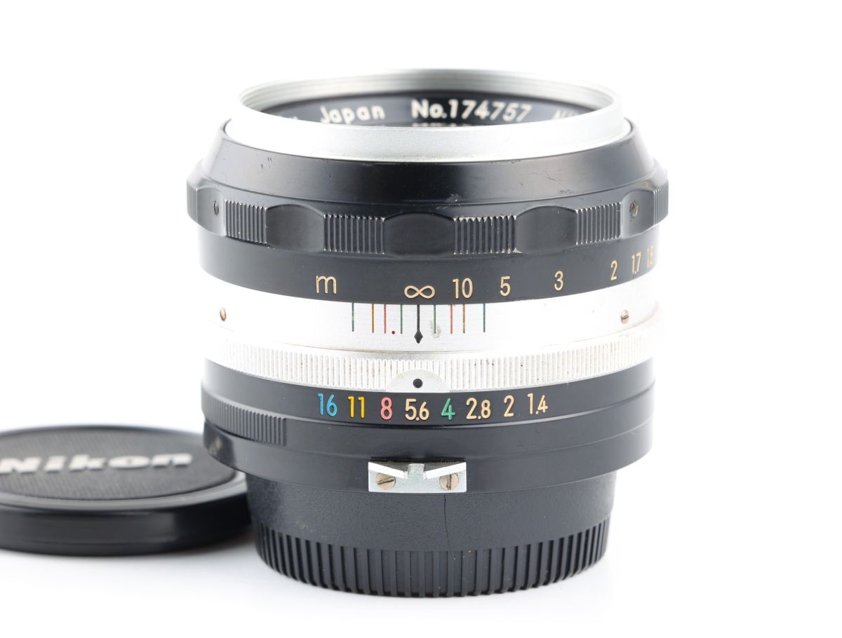 06913cmrk Nikon NIKKOR-S Auto 5.8cm 58mm F1.4 PAT.PEND 単焦点 標準レンズ Fマウント_画像1