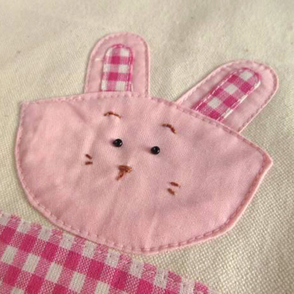 【送料無料】うさぎさんレッスンバッグ ハンドメイド 手作り品_画像3