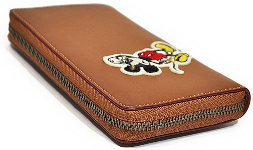 COACH×MICKY 長財布 ●ミッキー コラボ 　アコーディオンジップ　F59340● コーチアウトレット・新品・未使用品♪