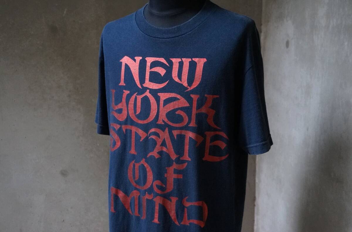ラファイエット Lafayette ビリー・ジョエル NEW YORK STATE Of MIND レッドゴールドプリント 紺 ネイビー 半袖Tシャツ M_画像6