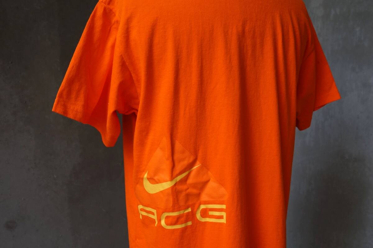 未使用 90s DEAD STOCK 銀タグ ナイキ NIKE ACG オレンジ 半袖 Tシャツ S M相当_画像8