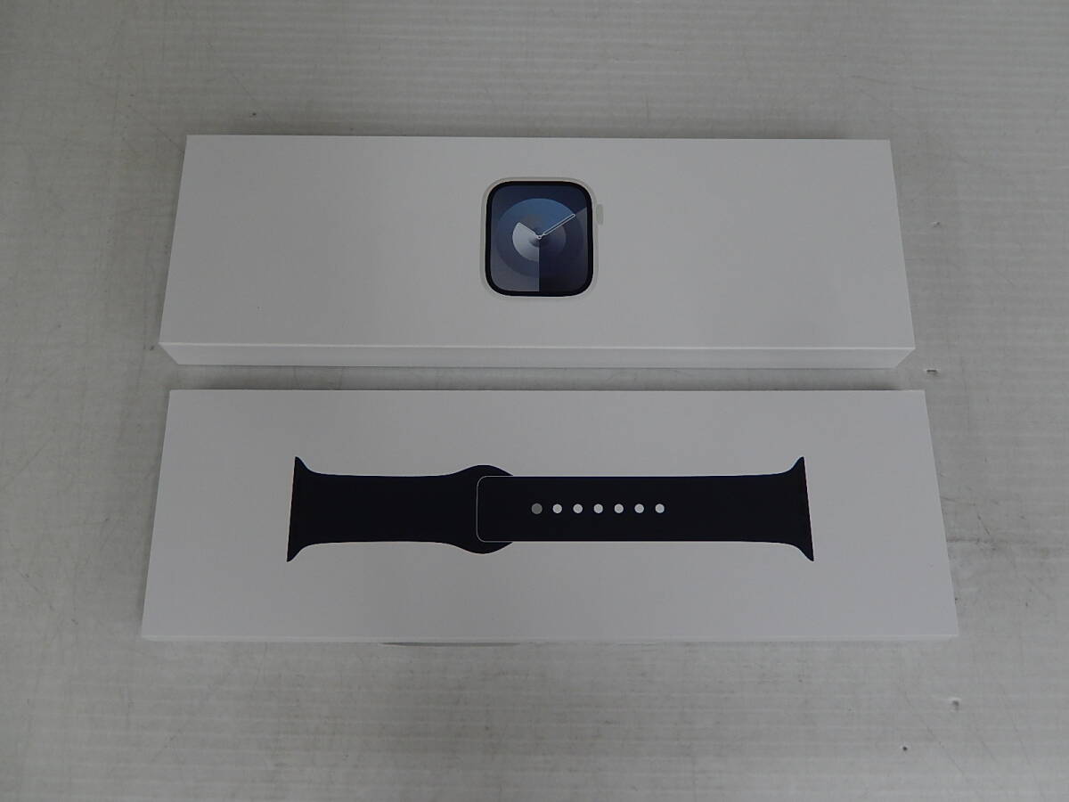 Apple Watch Series9 45mm GPS+Cellularモデル MRQJ3J/A（シルバーアルミニウムケース/ミッドナイトスポーツバンド）_画像4