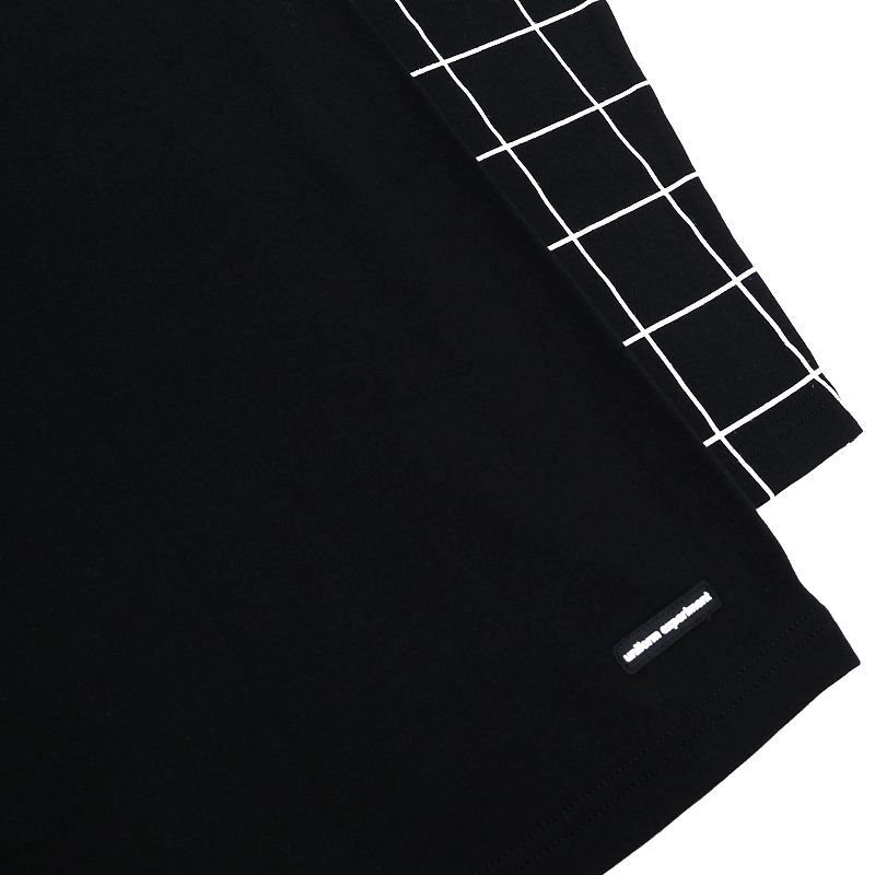 E0536S 新品 uniform experiment/ L/S GRAPH CHECK CUT&SEWN カットソー【サイズ：1】ブラック Tシャツ ユニフォーム エクスペリメント_画像3