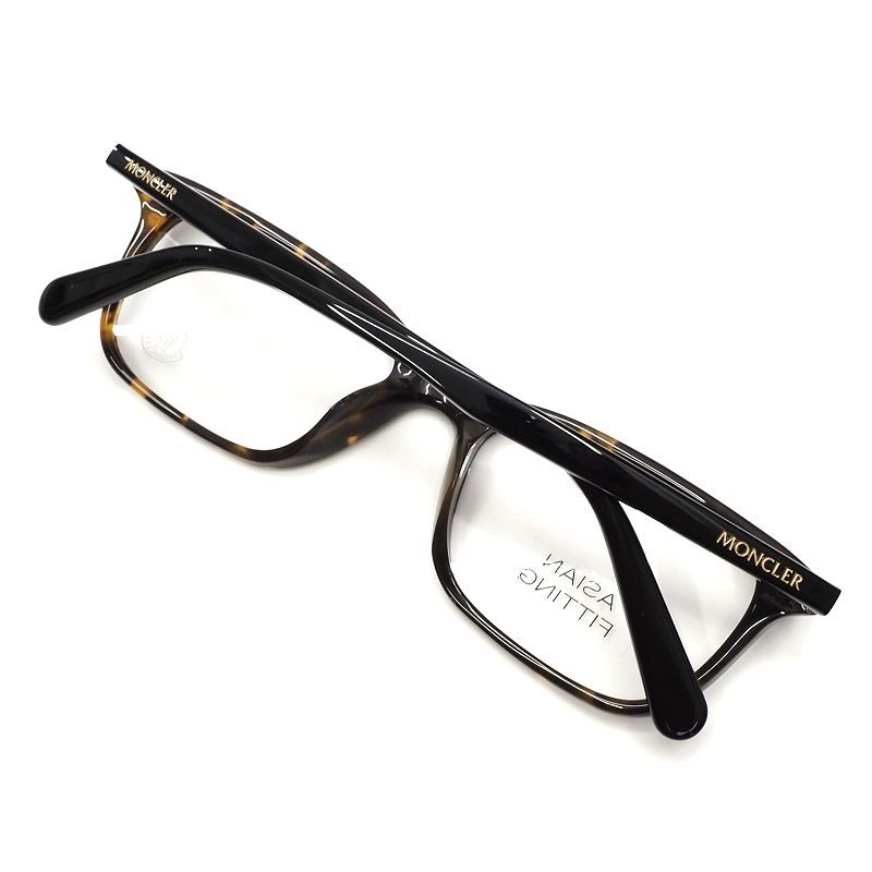 E0567S 未使用品 MONCLER 眼鏡 【サイズ：53□18-145】 デミブラウン ML5139-D 052 ASIAN FITTING メガネフレーム サングラス モンクレール_画像7