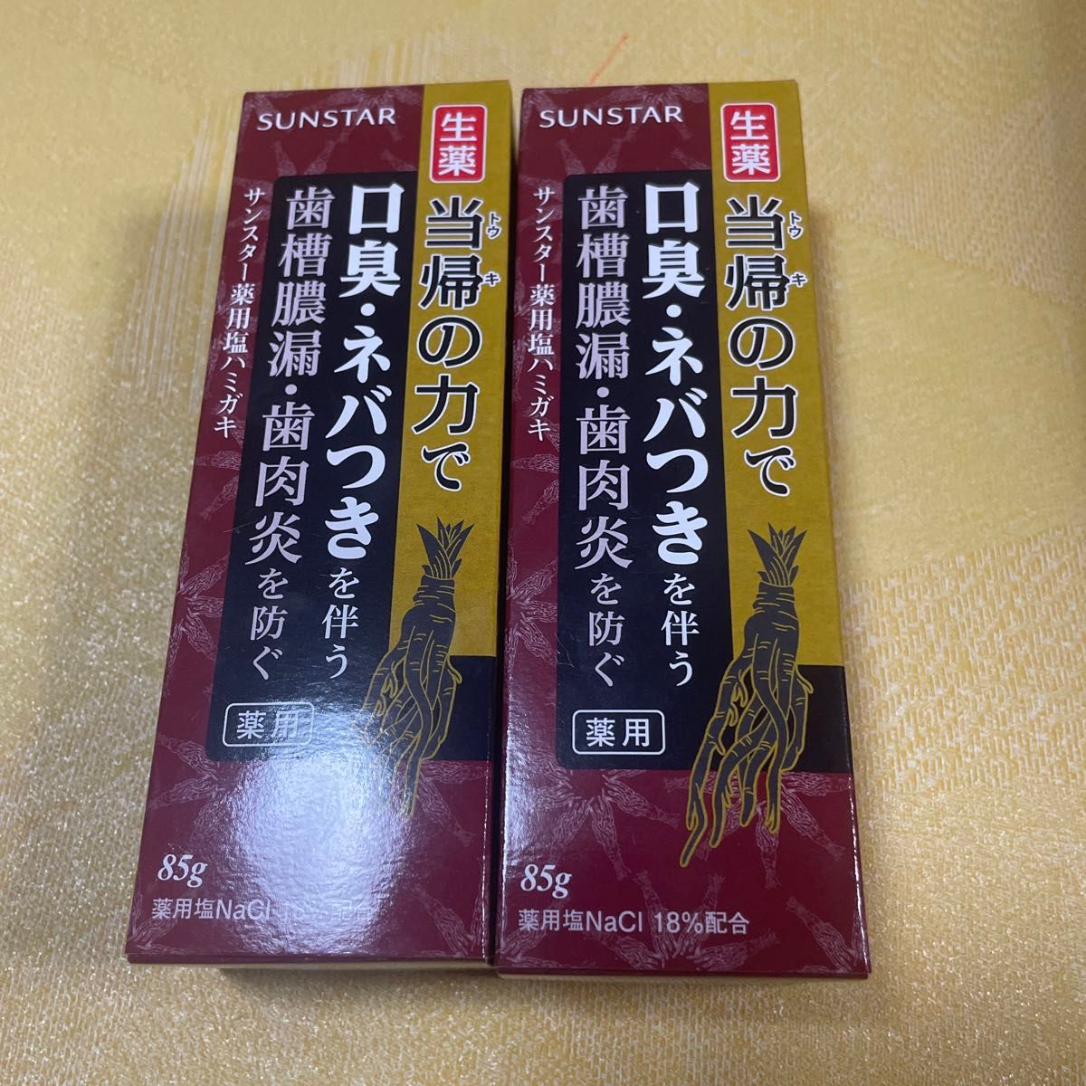 【当帰の力】薬用塩ハミガキ85g 2本セット