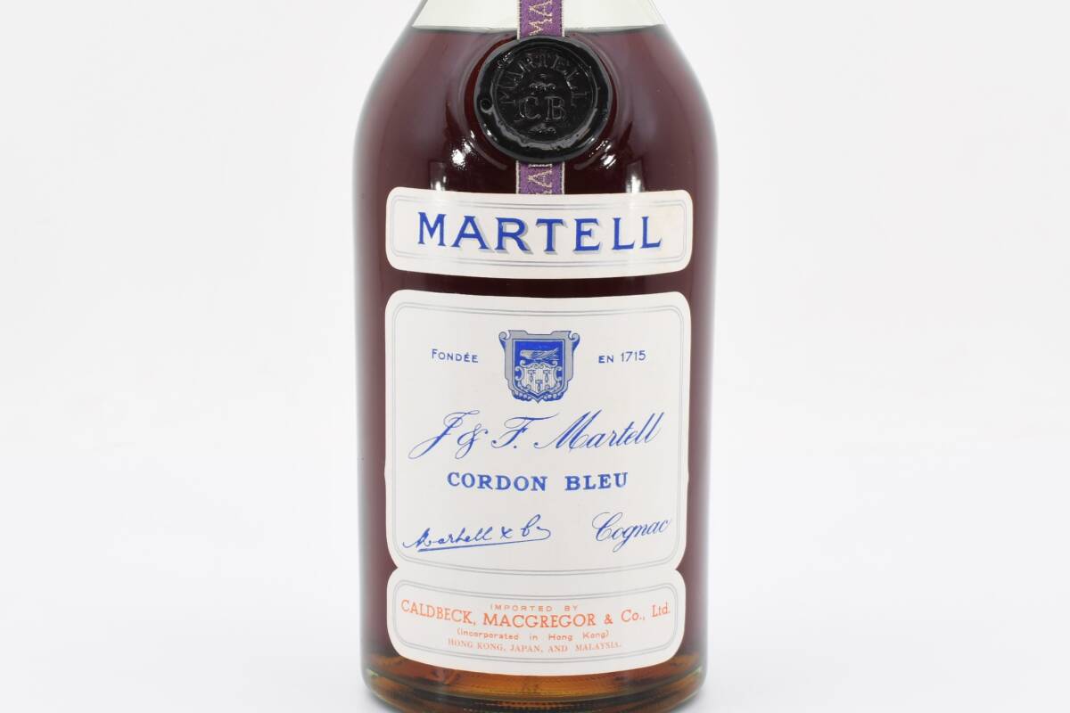 1円 未開栓 マーテル コルドンブルー MARTELL CORDON BLEU 700ml 40% グリーンボトル 旧ラベル 分割ラベル ブランデー 古酒 希少 #72の画像5