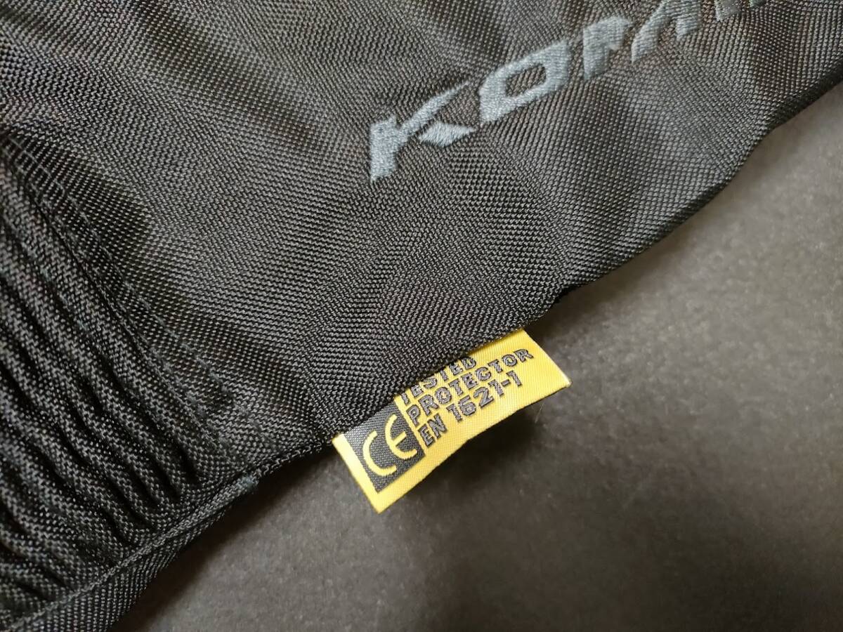 送料無料 超美品 KOMINE ライディングメッシュパンツ XL 黒 コミネ