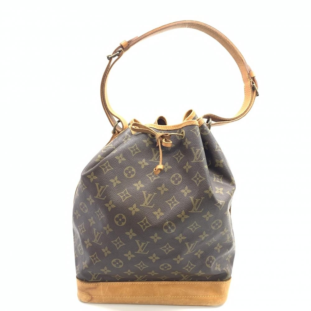 LOUIS VUITTON ルイヴィトン M42224 ノエ ショルダーバッグ モノグラム 巾着バッグ 肩掛け ブラウン ベージュ 管理HS37389_画像1