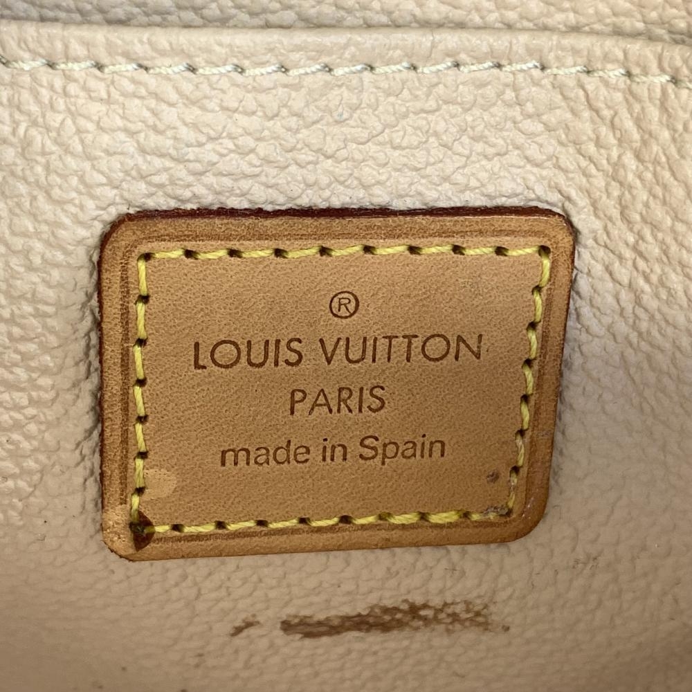 LOUIS VUITTON ルイヴィトン M47515 モノグラム ポッシュ コスメティック ポーチ 小物入れ ブラウン ゴールド ファスナー開閉 管理HS37576_画像7