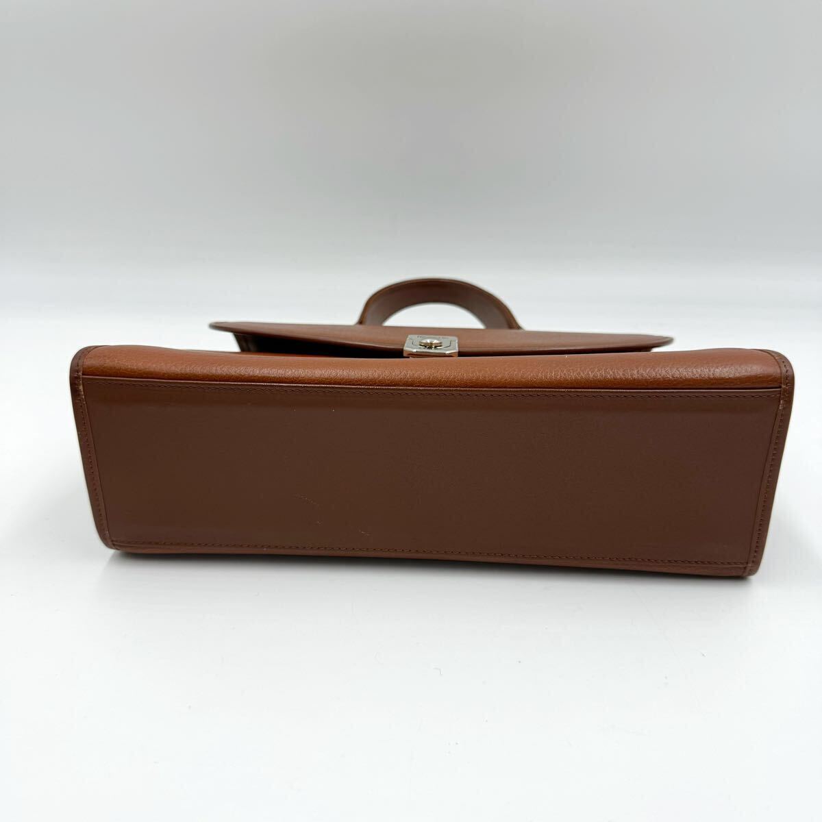1 иен [ прекрасный товар ] Burberry Burberry сумка на плечо ручная сумочка noba проверка тень шланг 2way кожа Brown 