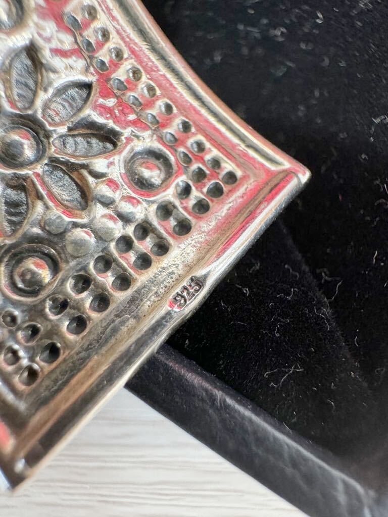 SILVER индеец ювелирные изделия браслет серебряный браслет аксессуары Navajo группа 28g