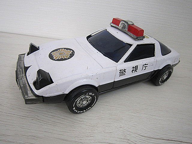  подлинная вещь Ichiko Mazda Savanna RX-7 жестяная пластина патрульная машина патрульная машина Metropolitan Police Department Showa Retro SAVANNA[ б/у ]YO5009SAI[ бесплатная доставка | анонимность рассылка 