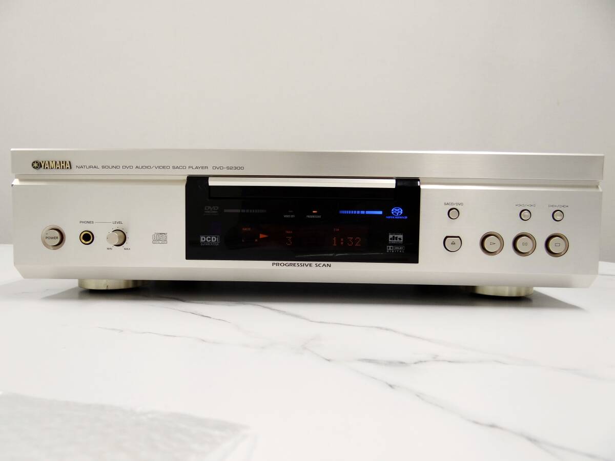 [ height sound quality ]YAMAHA SACD/DVD player DVD-S2300 remote control, owner manual attaching 