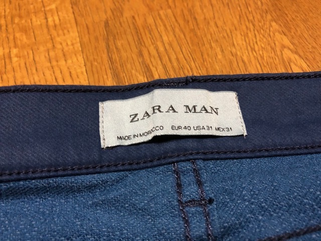 【 ZARA MAN 】 ザラ メンズ　パンツ　ストレッチ　EUR40 USA/UK31 ネイビー_画像6