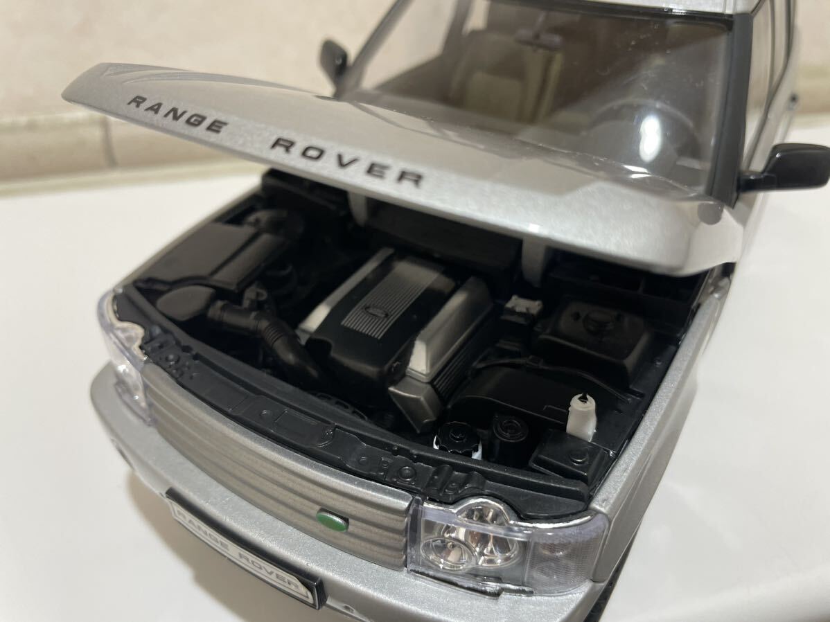 WELLY 1/18 LAND ROVER Range Rover 2003 Silver ウェリー ランドローバー レンジローバー シルバー ミニカー モデルカー_画像7