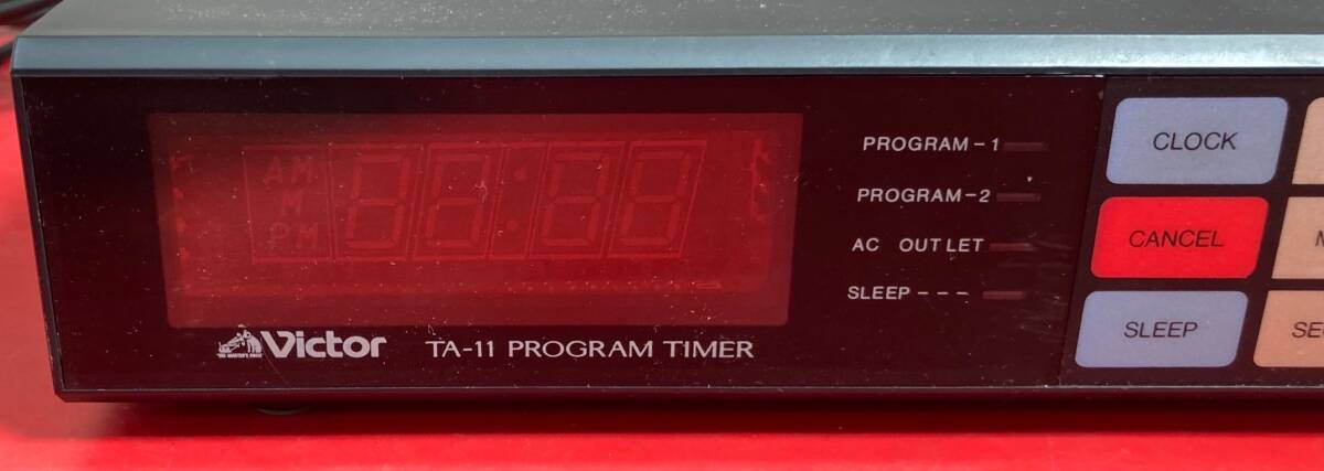 1円～　VICTOR　ビクター　PROGRAM TIMER　プログラム タイマー　TA-11　100V　50/60Hz　現状品　(通電可) / オーディオタイマー_画像6