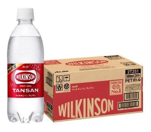 【送料込み】アサヒ飲料 ウィルキンソン タンサン 500ml × 24本 炭酸水　消費期限24年9月　ラベルレスもあります_画像1