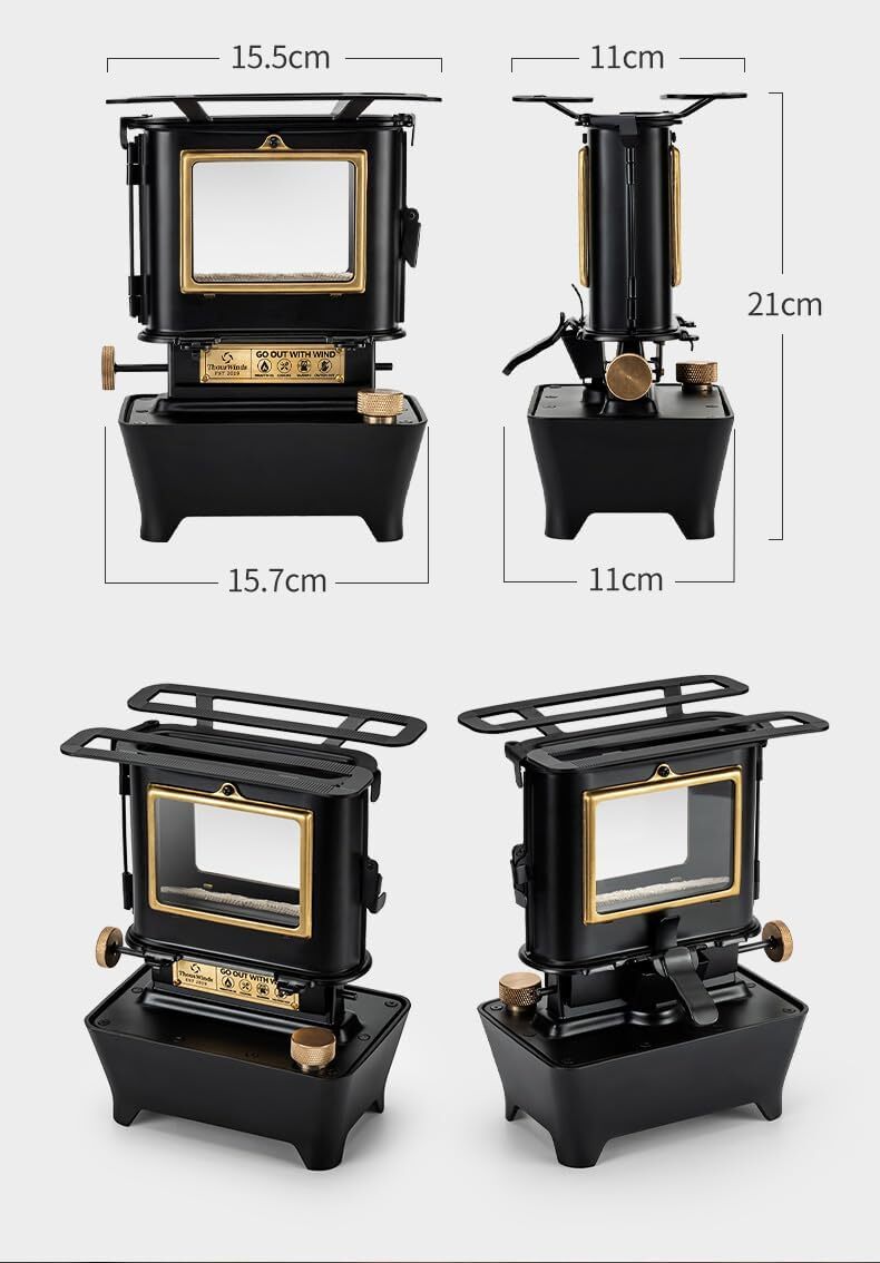 Thous Windsアイロンストーブ ファイヤーダンスストーブ オイルランタン キャンプストーブ ストーブランプ アウトドア 暖炉 ウォーマーY073_画像6