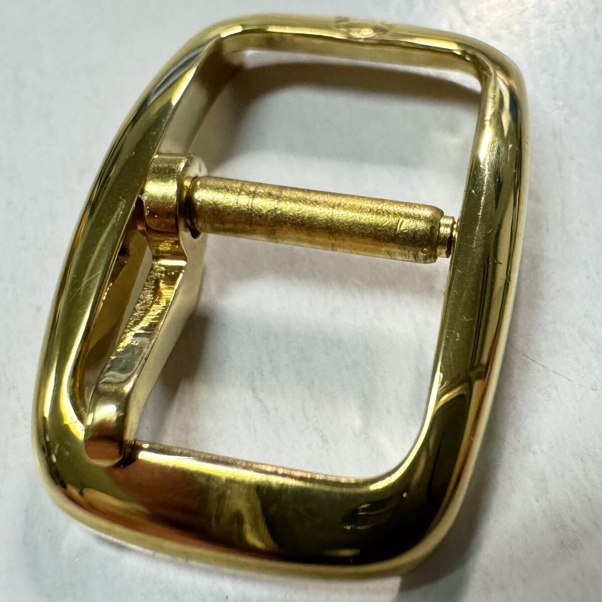 オメガ 尾錠 10mm幅 OMEGA バックル stainless steel buckle ゴールド 金色 GOLD み-10の画像5