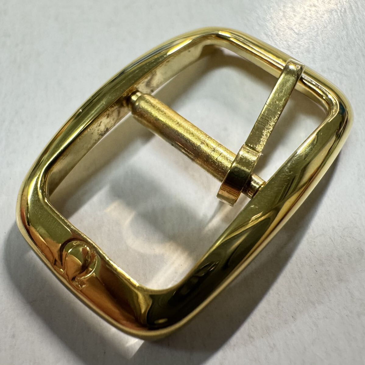 オメガ 尾錠 10mm幅 OMEGA バックル stainless steel buckle ゴールド 金色 GOLD み-10の画像2