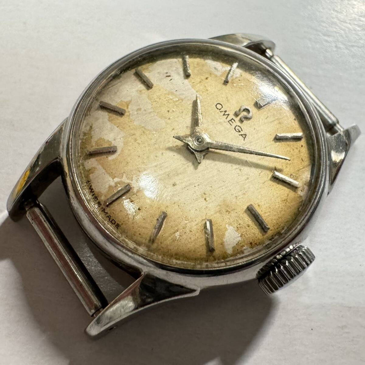 OMEGA  Omega  2510 35 Cal.244  с ручным заводом  женский   наручные часы   нержавеющая сталь ремень 　 ковер   ширина 10mm vintage 148-1