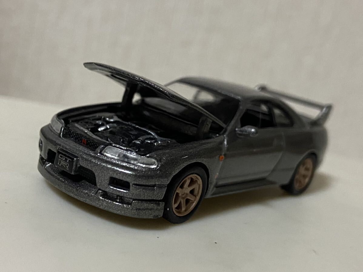 タルガ タッカー チューンドR 1/64 日産 スカイライン R33 ガンメタ シークレット レイズ ボルクレーシング TE37 GT-R NISSAN SKYLINE_画像1