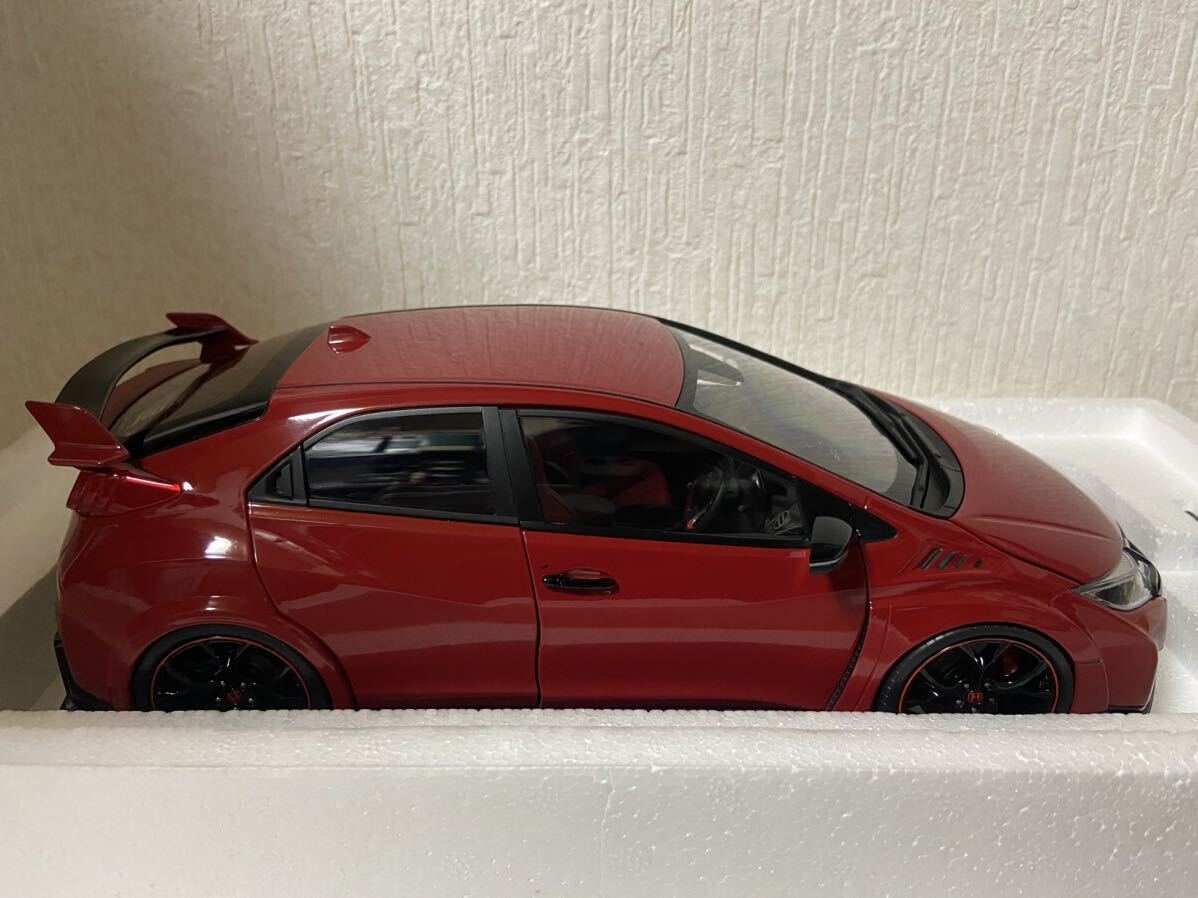 エブロ 1/18 ホンダ シビック タイプR 2015 ミラノレッド EBBRO UK License Plate MILANO RED_画像6