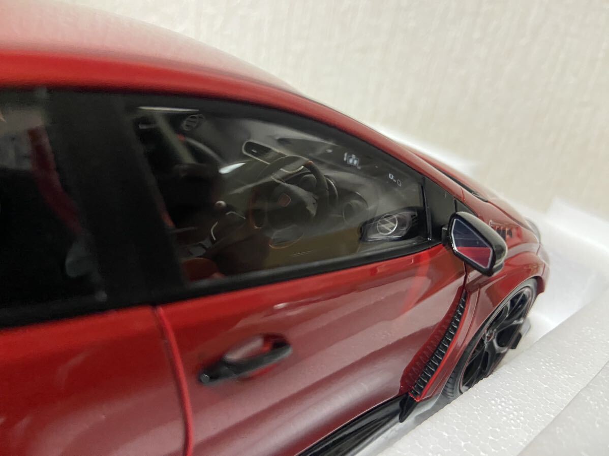 エブロ 1/18 ホンダ シビック タイプR 2015 ミラノレッド EBBRO UK License Plate MILANO RED_画像9