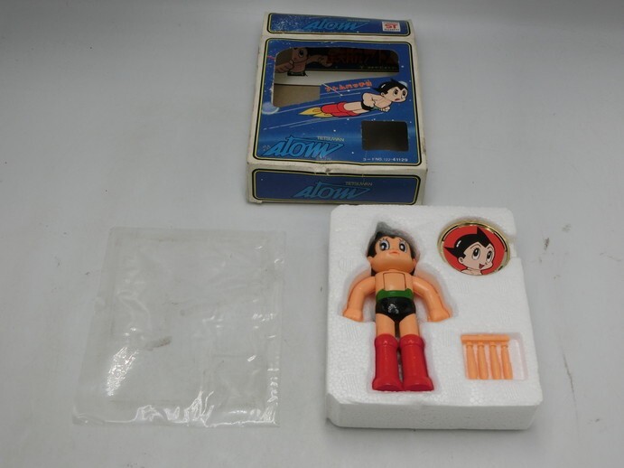[HW93-88][60 размер ]^ Yonezawa ma LUKA игрушка / Astro Boy atom Mini сплав Atom baji есть / Showa Retro / б/у товар / течение времени товар 