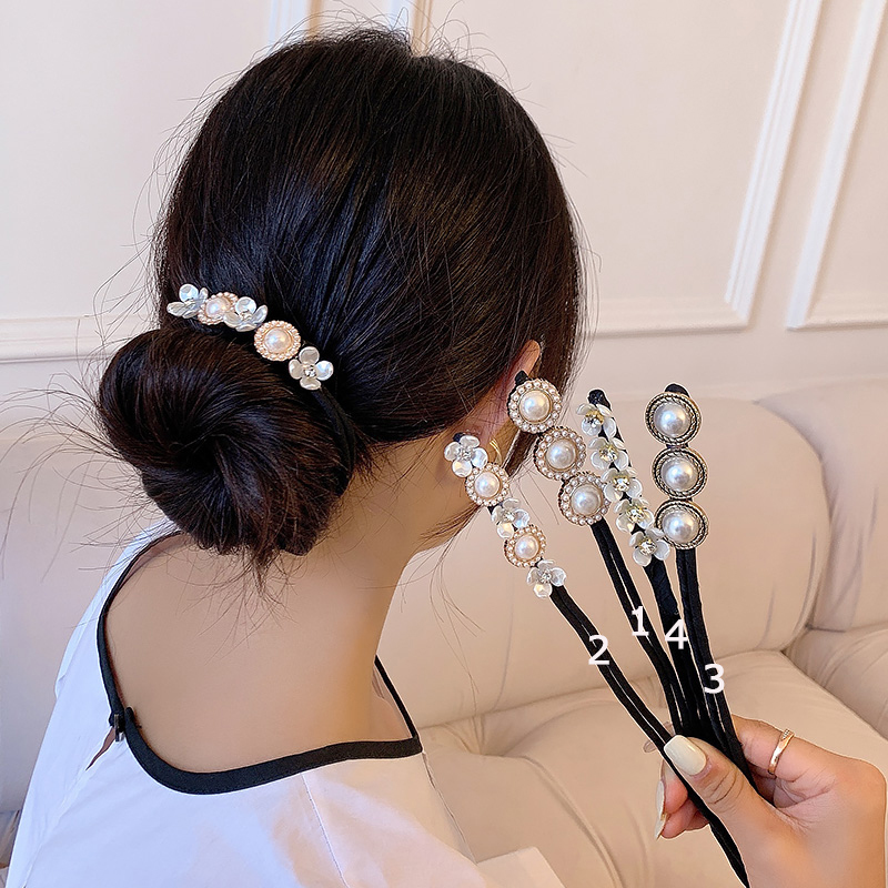 2点セット バレッタ ヘアクリップ 2個売りヘアピン 女性のヘアクリップ花のつぼみのヘアクリップ_画像8