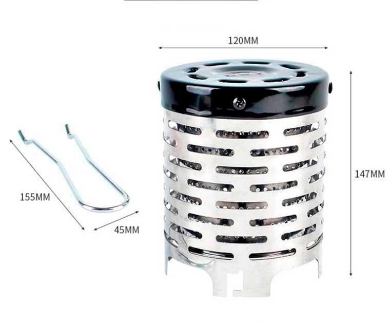 遠赤ヒーターアタッチメント ストーブ シングルバーナー キャンプ 釣り 暖房 防寒 コンロ アウトドア コンパクト 持ち運び 災害_画像8