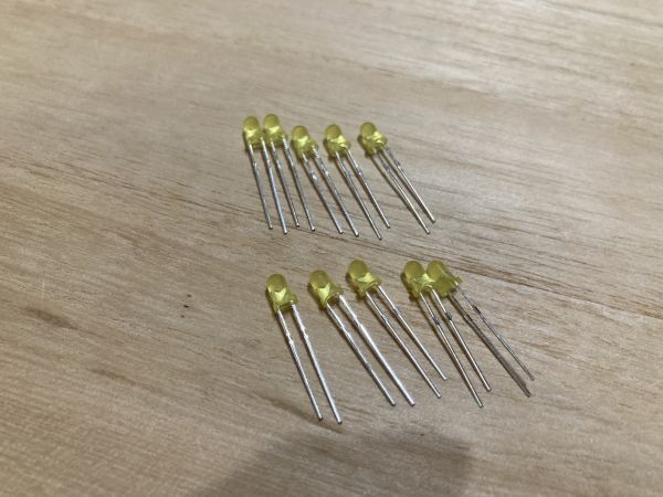 3mm cannonball type LED yellow color repair repair model construction and so on postage 84 jpy 