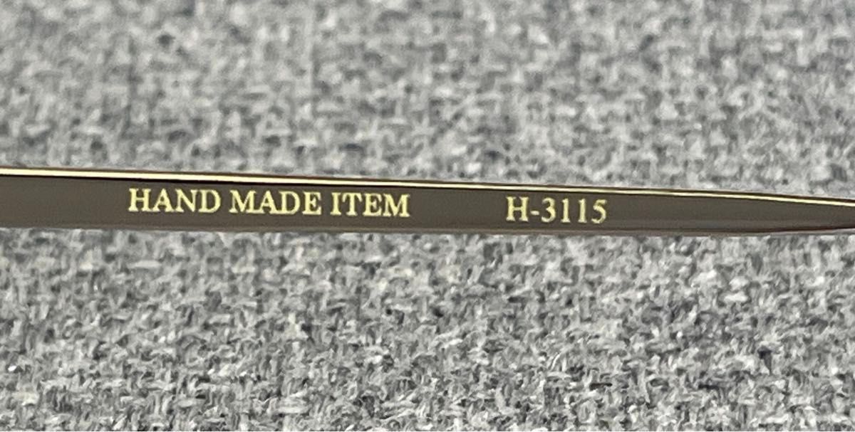 新品未使用「NOVA HAND MADE ITEM」ヘキサゴン　メガネ　 H-3115 C-6