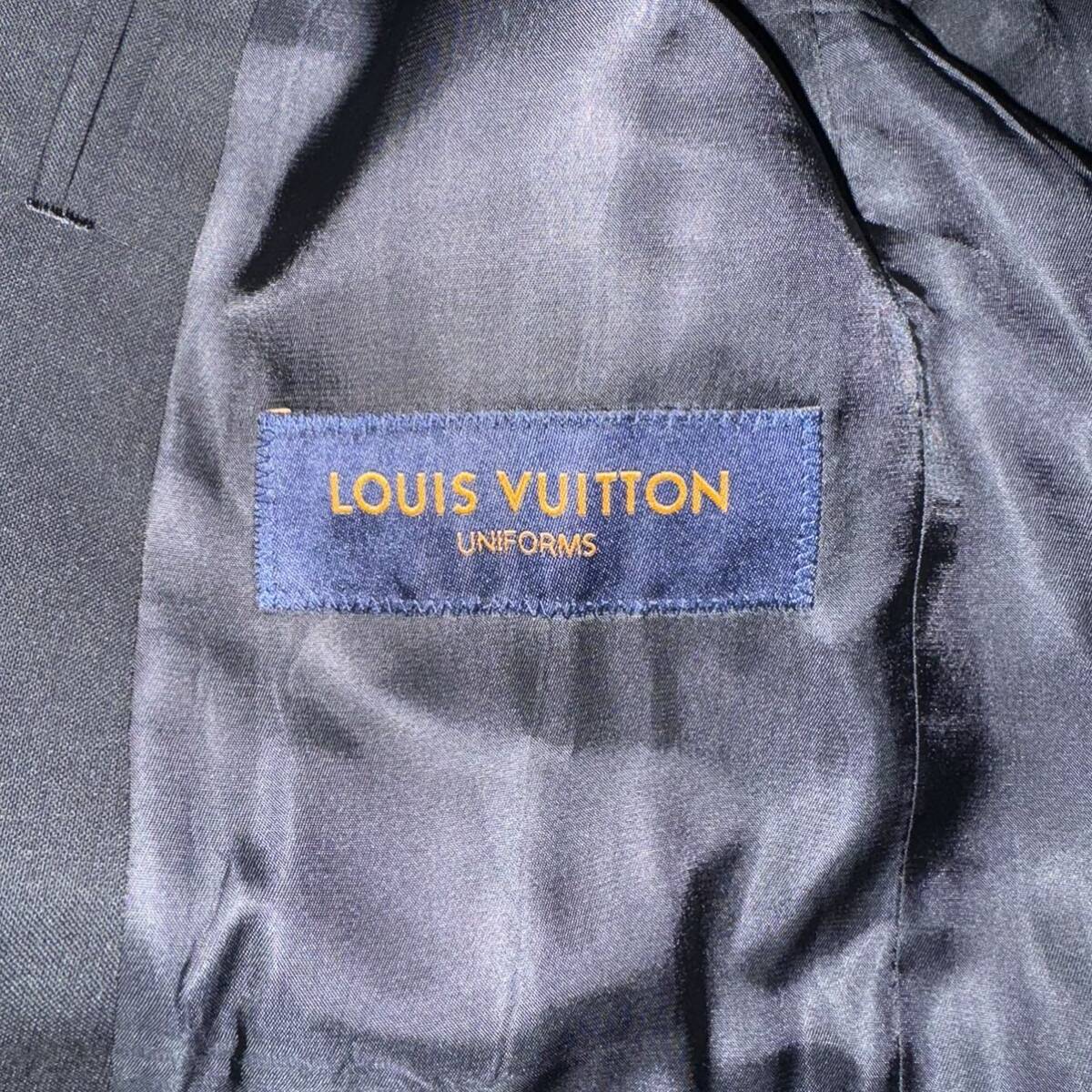 【売り切り】正規品 Louis Vuitton MENS ウール×モヘア 3B シングルスーツセットアップ ルイヴィトン SUIT SET-UP ジャケット サイズ44_画像3