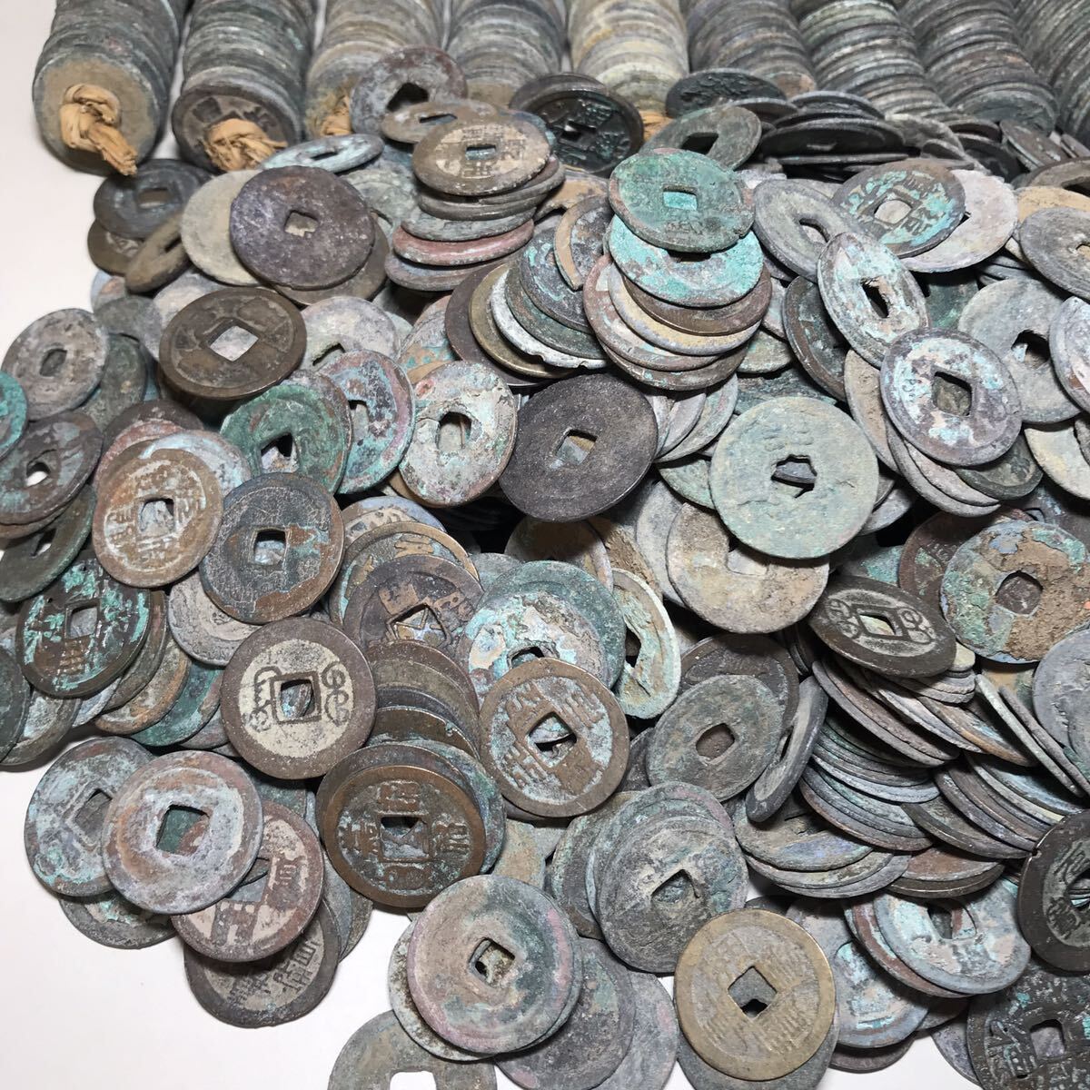 中国古銭 大量 渡来銭 出土品 穴銭 総重量約14kgの画像3