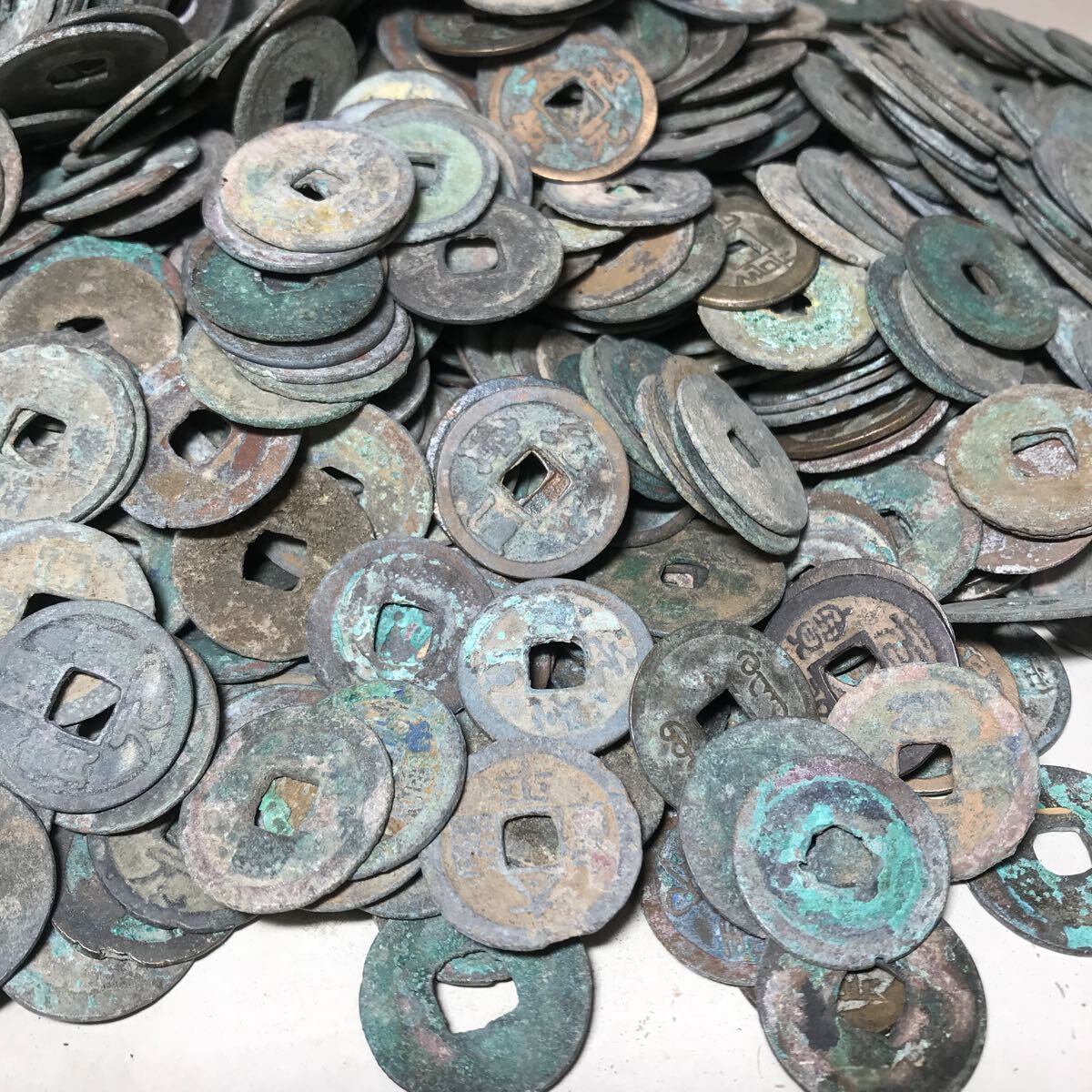 中国古銭 大量 渡来銭 出土品 穴銭 総重量約14kgの画像5